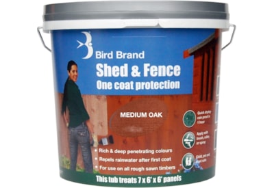 Bird Brand Shed&fence Medium Oak 5lt Bird Brand Shed&fence Medium Oak 5lt