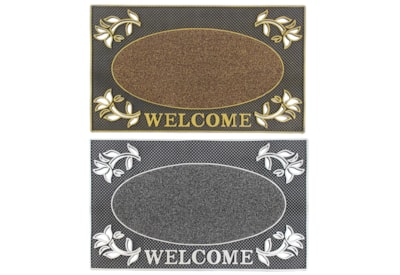 Jvl Welcome Rectangular Pvc Pin Doormat 45x75 Jvl Welcome Rectangular Pvc Pin Doormat 45x75