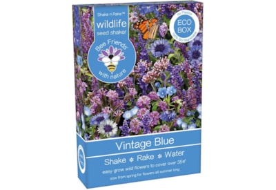 Bee Friends Seed Shaker Vintage Blue Bee Friends Seed Shaker Vintage Blue