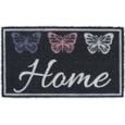 Jvl Latex Coir Mat Home Butterflies 40x70 (02-876)
