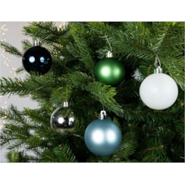 Shatterproof Baubles Mix X 30 Asstd 6cm Shatterproof Baubles Mix X 30 Asstd 6cm