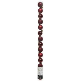 Shatterproof Baubles x14 Oxblood 3cm Shatterproof Baubles x14 Oxblood 3cm