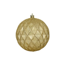 Shatterproof Bauble Antique Gold 10cm Shatterproof Bauble Antique Gold 10cm