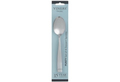 Viners Everyday Purity 18/0 Dessert Spoon 4pce Viners Everyday Purity 18/0 Dessert Spoon 4pce
