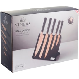 Viners Titan Copper Knifeblock Giftbox 6pce (0305.141)