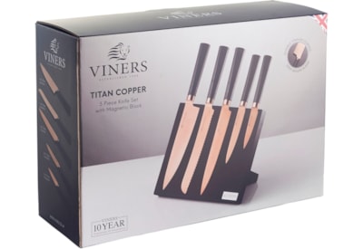 Viners Titan Copper Knifeblock Giftbox 6pce (0305.141)