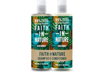 Faith In Nature Shampoo & Conditioner Coconut 2pk (00010510703B)
