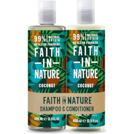 Faith In Nature Shampoo & Conditioner Coconut 2pk (00010510703B)
