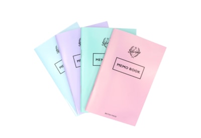 Silvine Modern Clasic Memo Book Pastel Assorted Colours Silvine Modern Clasic Memo Book Pastel Assorted Colours