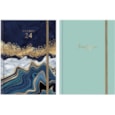 Marble & Gold Foil Diary Wtv (0476)