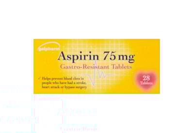 Galpharm Asprin 75mg Tablets 28s Galpharm Asprin 75mg Tablets 28s