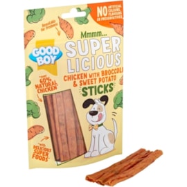 Good Boy Superliciouschicken Broccoli & Sweet Potato Sticks 100g Good Boy Superliciouschicken Broccoli & Sweet Potato Sticks 100g