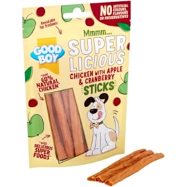 Good Boy Superlicious Chicken Apple & Cranberry Sticks 100g (05101)