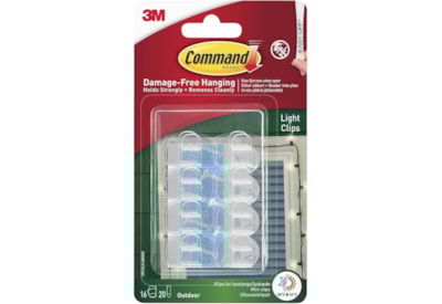 Command Outdoor Light Clips 16pk Command Outdoor Light Clips 16pk