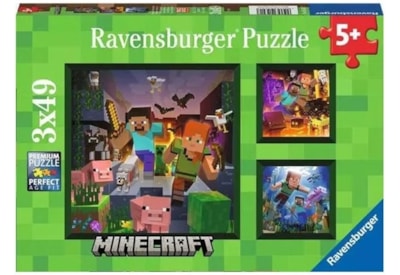 Ravensburger Minecraft Biomes 3 x 49pc Puzzle (5621)