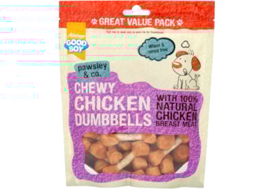 Good Boy Deli Treats Chewy Chicken Dumbbells 350g Good Boy Deli Treats Chewy Chicken Dumbbells 350g