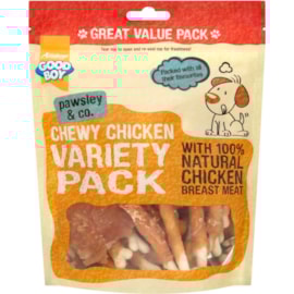 Good Boy Chewy Chicken Variety Pack Dog Treats 320g Good Boy Chewy Chicken Variety Pack Dog Treats 320g