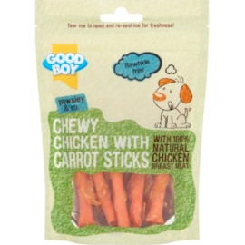 Good Boy Chewy Chicken with Carrot Sticks Dog Treats 90g (05769)