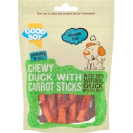 Good Boy Chewy Duck with Carrot Sticks Dog Treats 90g Good Boy Chewy Duck with Carrot Sticks Dog Treats 90g