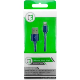 C3 Usb - iphone Lightening Braided Cable Blue 1m C3 Usb - iphone Lightening Braided Cable Blue 1m