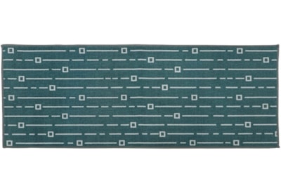 Jvl Savio Machine Washable Runner Teal Jvl Savio Machine Washable Runner Teal