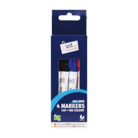 Just Stationery Dry Wipe Board Markers 4s Just Stationery Dry Wipe Board Markers 4s