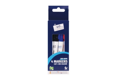 Just Stationery Dry Wipe Board Markers 4s