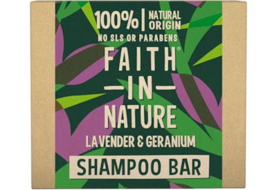 Faith In Nature Shampoo Bar Lavender & Geranium 85g Faith In Nature Shampoo Bar Lavender & Geranium 85g