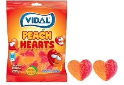 Vidal Peach Hearts Bag 90g Vidal Peach Hearts Bag 90g