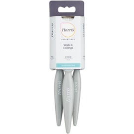 Harris Essentials Emulsion Flat Paint Brush Set 3pk (101011005)