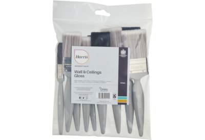 Harris Essentials Flat Paint Brush Set 10pk Harris Essentials Flat Paint Brush Set 10pk