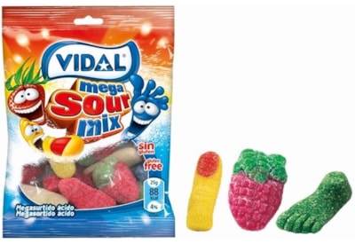 Vidal Mega Sour Mix Bag 90g (1010476)