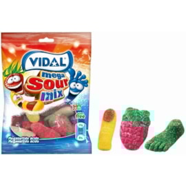 Vidal Mega Sour Mix Bag 90g Vidal Mega Sour Mix Bag 90g
