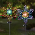 Solar Stake Light Flora Blooms Mixed