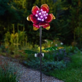 Solar Stake Light Globloom - Pink