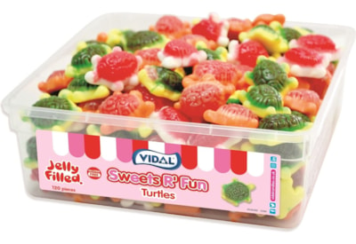 Vidal Jelly Filled Turtles 7p Sweet Tub (1012762)