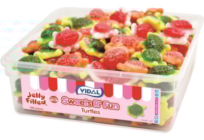 Vidal Jelly Filled Turtles 7p Sweet Tub Vidal Jelly Filled Turtles 7p Sweet Tub