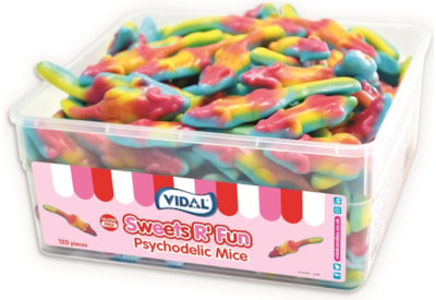 Vidal Psychodelic Mice 7p Sweet Tub (1012905)