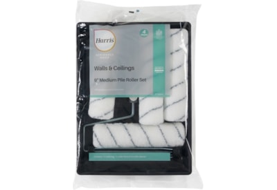 Harris Seriously Good Four Sleeve Medium Pile Roller Set 9" Harris Seriously Good Four Sleeve Medium Pile Roller Set 9"
