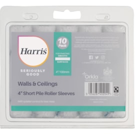 Harris Seriously Good Roller Sleeve Short Pile 10pk 4" Harris Seriously Good Roller Sleeve Short Pile 10pk 4"