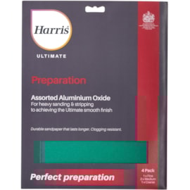 Harris Ultimate Aluminium Oxide Paper Assorted 4pk Harris Ultimate Aluminium Oxide Paper Assorted 4pk
