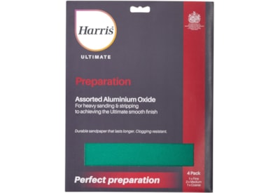 Harris Ultimate Aluminium Oxide Paper Assorted 4pk Harris Ultimate Aluminium Oxide Paper Assorted 4pk