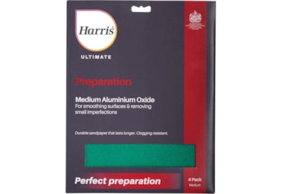 Harris Ultimate Aluminium Oxide Paper Medium 4pk Harris Ultimate Aluminium Oxide Paper Medium 4pk