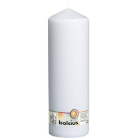 Bolsius Pillar Candle White 300mm (CN5526)