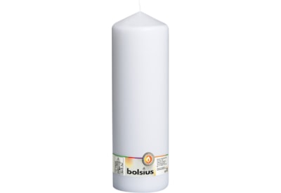 Bolsius Pillar Candle White 300mm (CN5526)