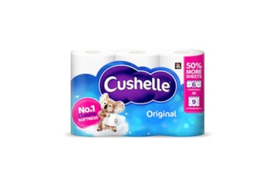 Cushelle Original Toilet Roll 6pk Cushelle Original Toilet Roll 6pk