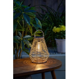 Smart Garden Maris Faux Rattan Natural Lantern Smart Garden Maris Faux Rattan Natural Lantern