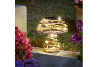 Solar Lamp Glowcap Rattan Mushroom Solar Lamp Glowcap Rattan Mushroom