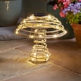 Solar Lamp Glowcap Rattan Mushroom Large Solar Lamp Glowcap Rattan Mushroom Large