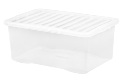 Wham Crystal Box & Lid Clear 45ltr Wham Crystal Box & Lid Clear 45ltr